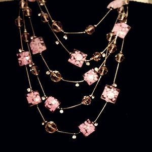 NWT! Pretty In Pink Pastel Necklace